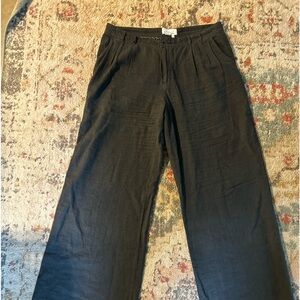 Dark gray very light material dress pants